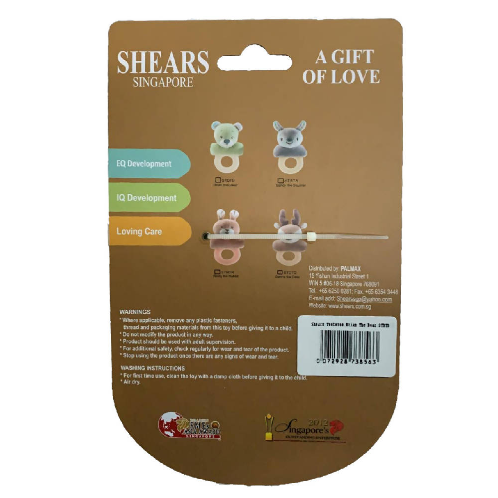 Shears A Gift of Love Teether Baby Gift Toys - Rinny The Rabbit - WERONE