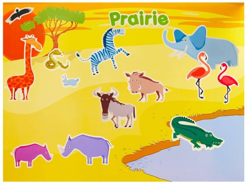 Jar Melo - Reusable Sticker Pad Set - Animal World - WERONE