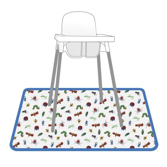Bug Life Splash Mat - from the World Of Eric Carle - A Waterproof Catch-All for Highchair Spills - WERONE