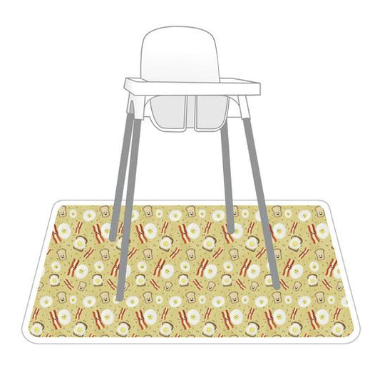 Bacon & Eggs Splash Mat - A Waterproof Catch-All for Highchair Spills and More! - WERONE