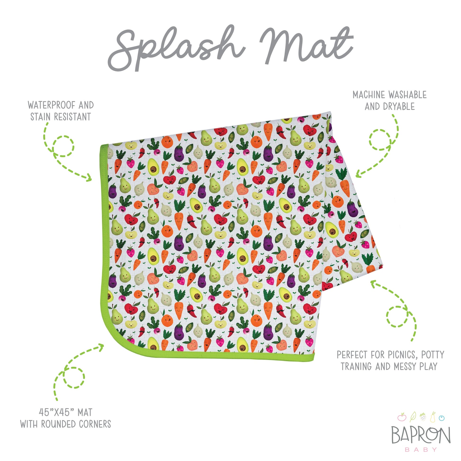Market Fresh Produce Splash Mat A Waterproof Catch-All for