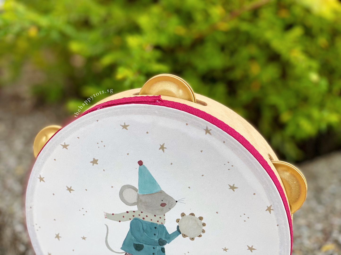 Wooden Tambourine - Little Mouse - WERONE