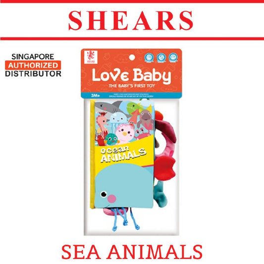 Shears Baby Cloth Book 3D Cloth Book SBYB3072 SEA - WERONE