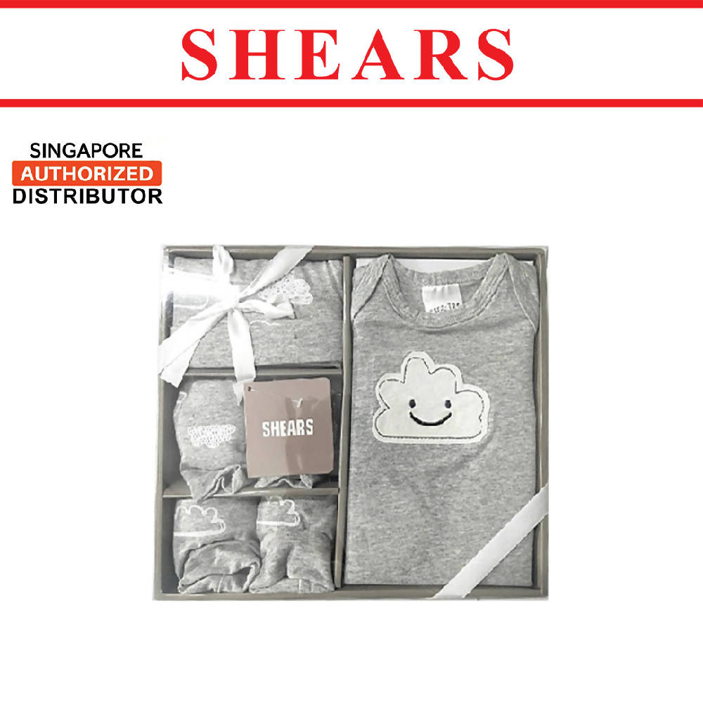 Shears Baby Gift Set Toddler Clothing 4 Pcs Muji Gift Set Cloud - WERONE
