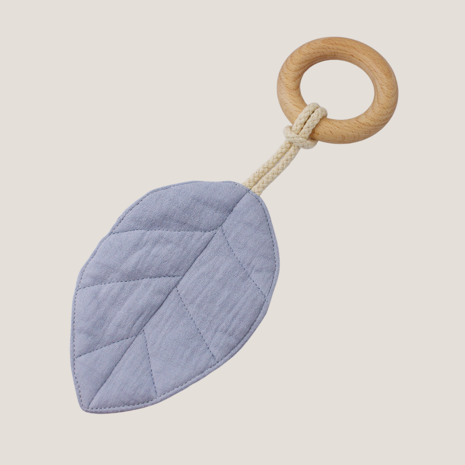 Ring Leaf Teether in Gentle Grey - WERONE