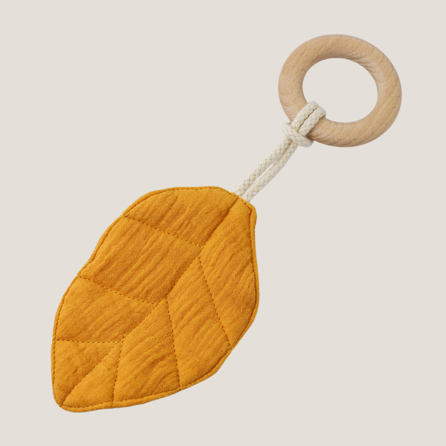 Ring Leaf Teether in Butterscotch - WERONE