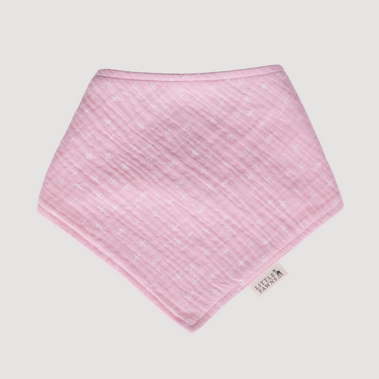 Organic Cotton Bib in Baby Blush Star - WERONE