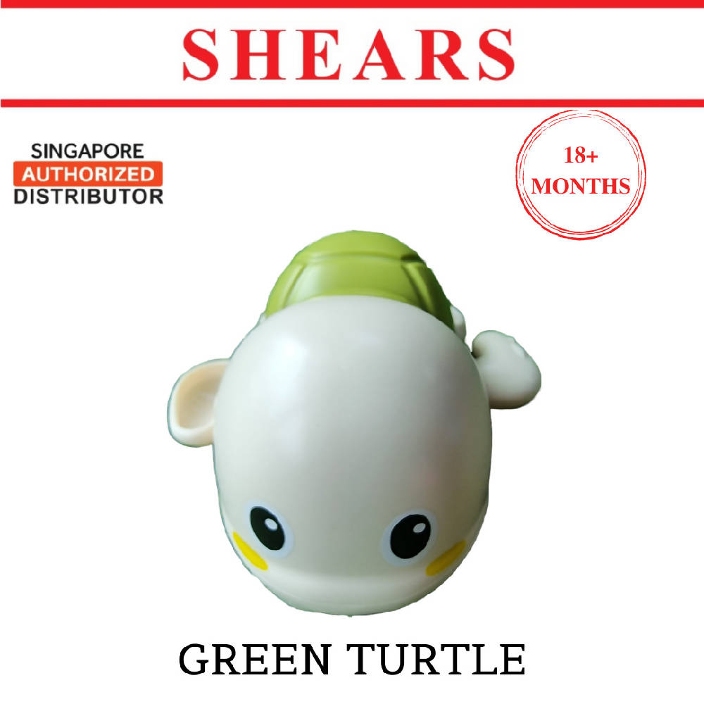 Shears Baby Toy Toddler Bath Toy SWIMMING TURTLE GREEN - WERONE