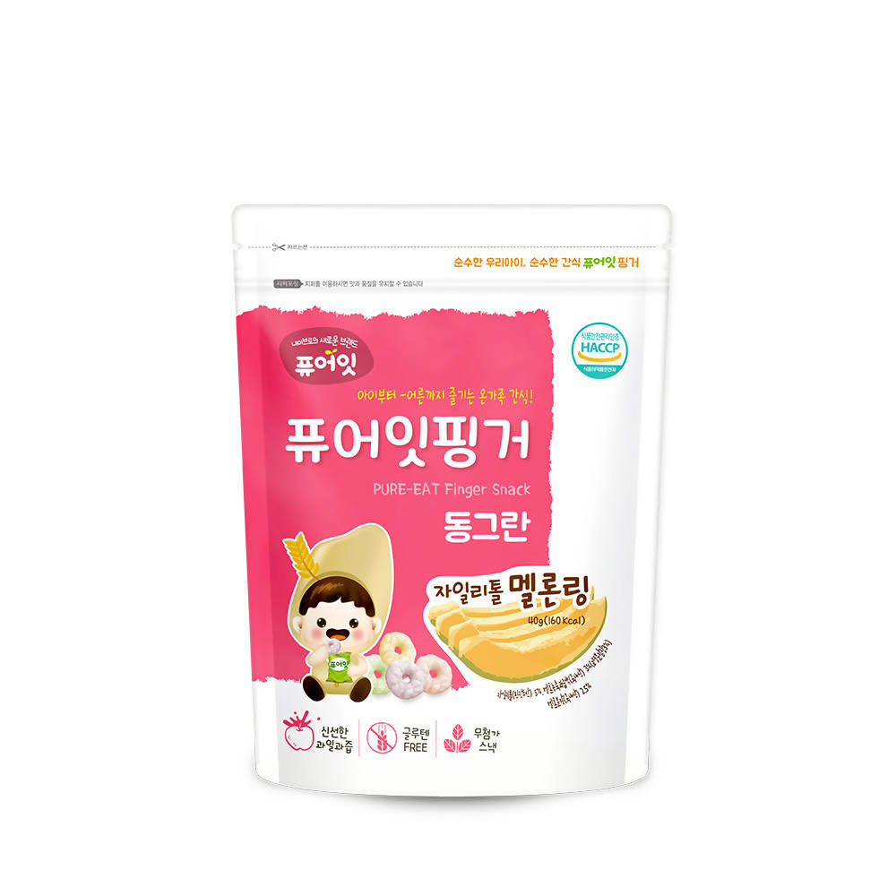 Pure-Eat Finger Brown Rice Xylitol Fruit Ring Snack 40g from Korea - WERONE