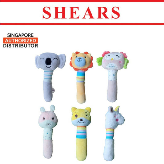 Shears Baby Soft Toy Toddler Squeaker Toy Savanna Animal Series - WERONE