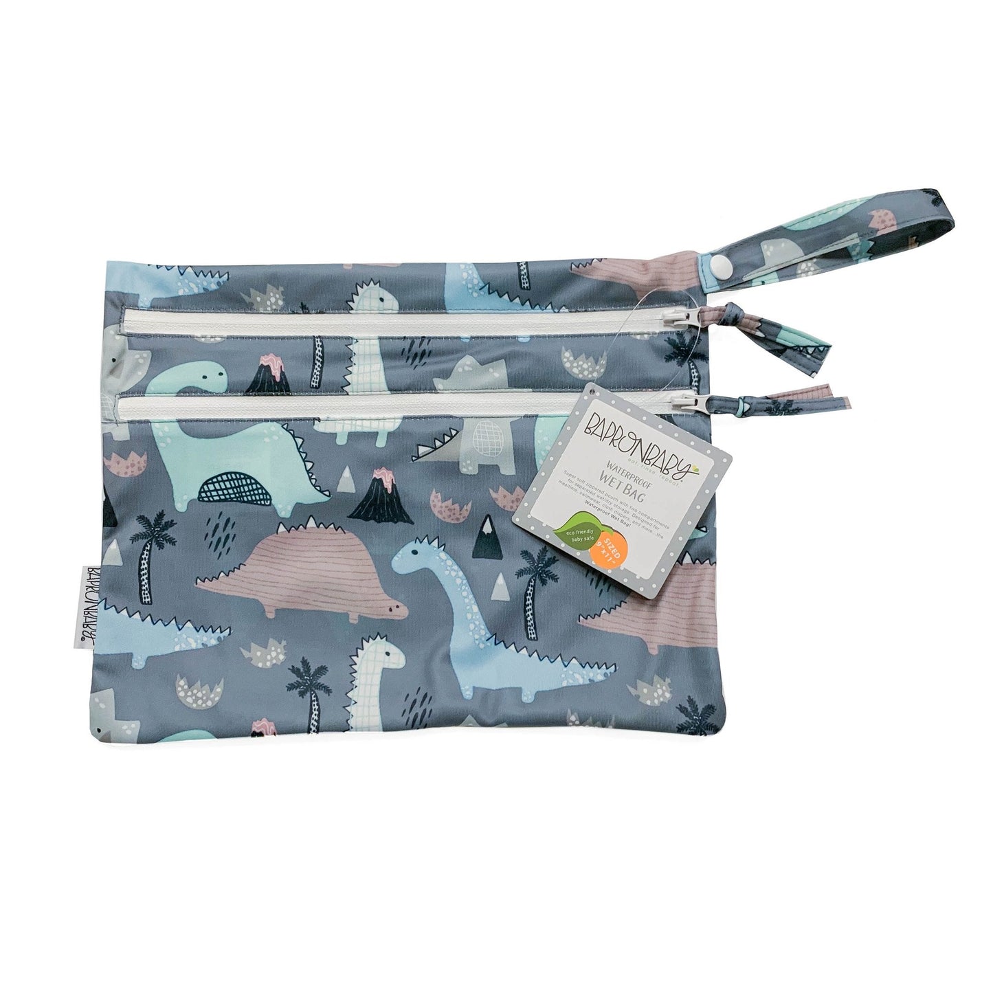 Dino Drawings - Waterproof Wet Bag (For mealtime, on-the-go, and more!) - WERONE