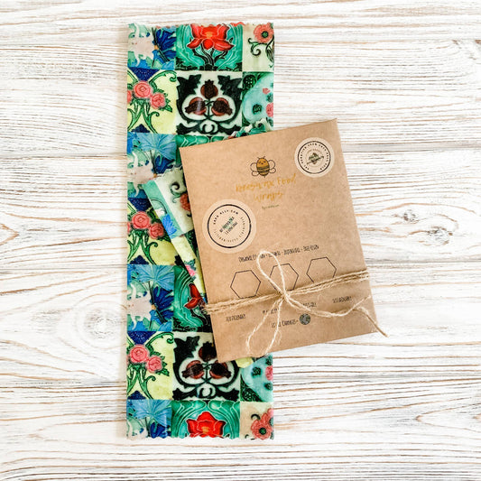 SPECIAL EDITION PERANAKAN TILES BEESWAX WRAPS - 1 LARGE WRAP - WERONE