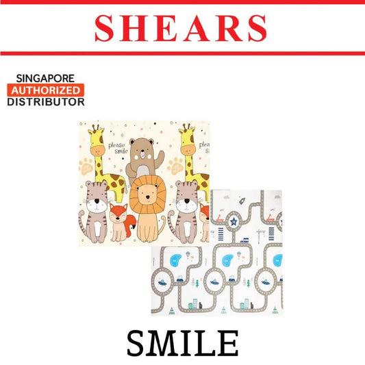Shears Baby Playmat Foldable Mat XPE Soft Floor Mat SMILE 180CMx200CMx1CM - WERONE