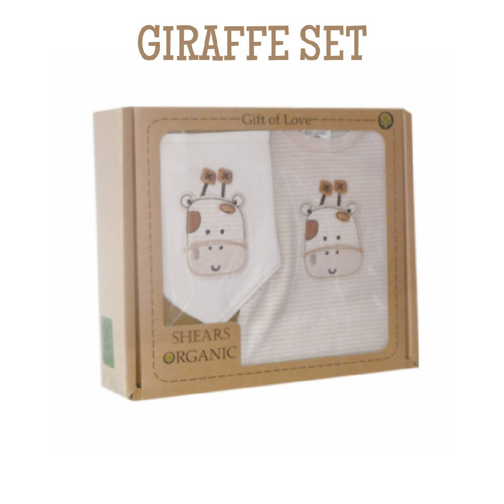 Shears Gift Set Organic 2 PCS GiftSet Giraffe SGO2PCG - WERONE