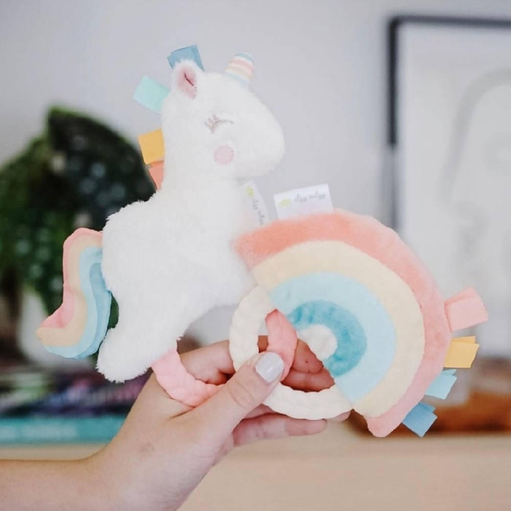 Ritzy Rattle Pal™ – Plush Rattle Pal With Teether - Unicorn - WERONE