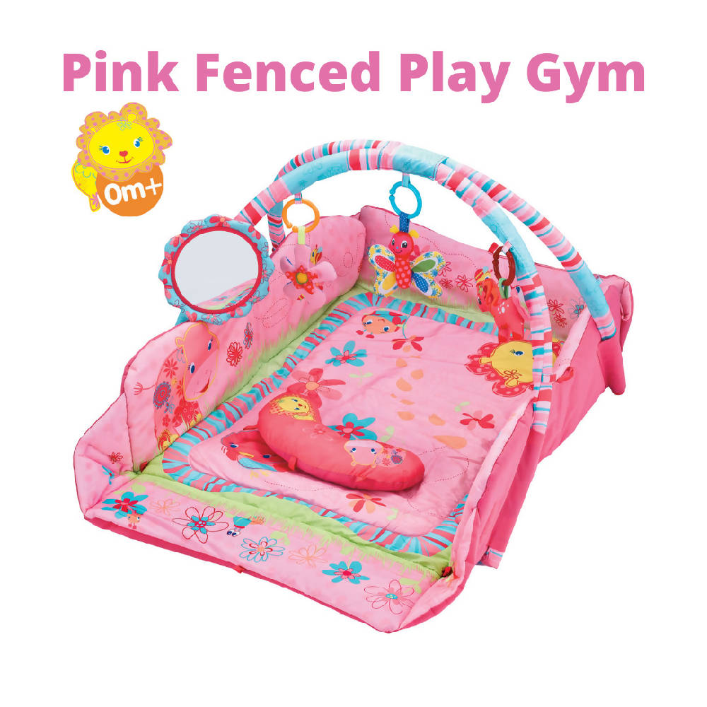 Shears Play Gym Activity 4 Side Fence & Pad SPG8837 PINK - WERONE