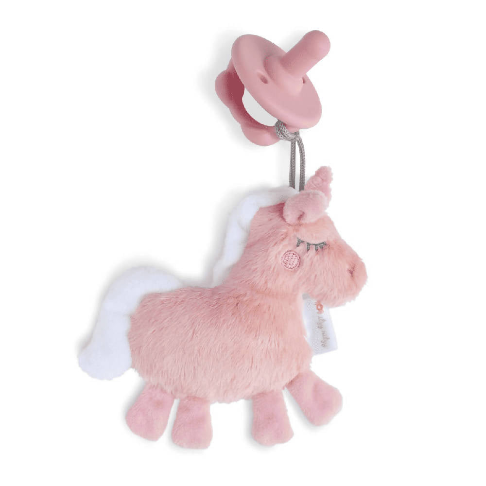 Unicorn Sweetie Pal Lovey + Pacifier - WERONE