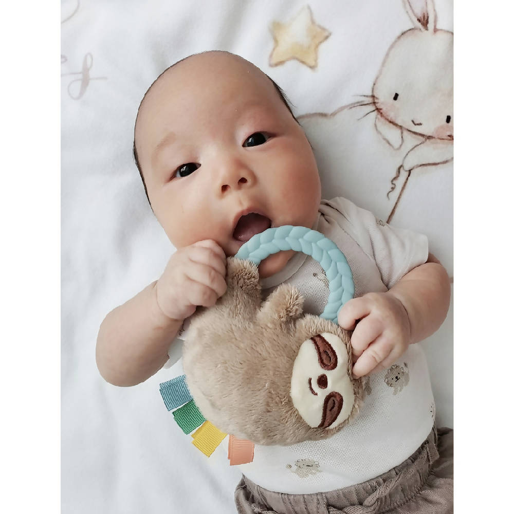 Ritzy Rattle Pal™ – Plush Rattle Pal With Teether - Sloth - WERONE