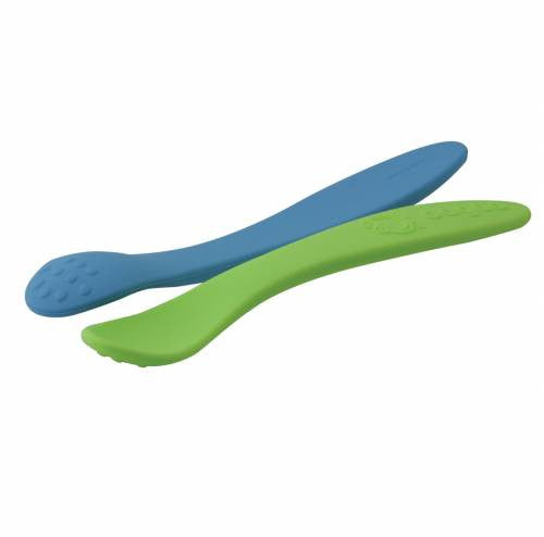 2 Pack Baby Spoons Blue & Green - WERONE