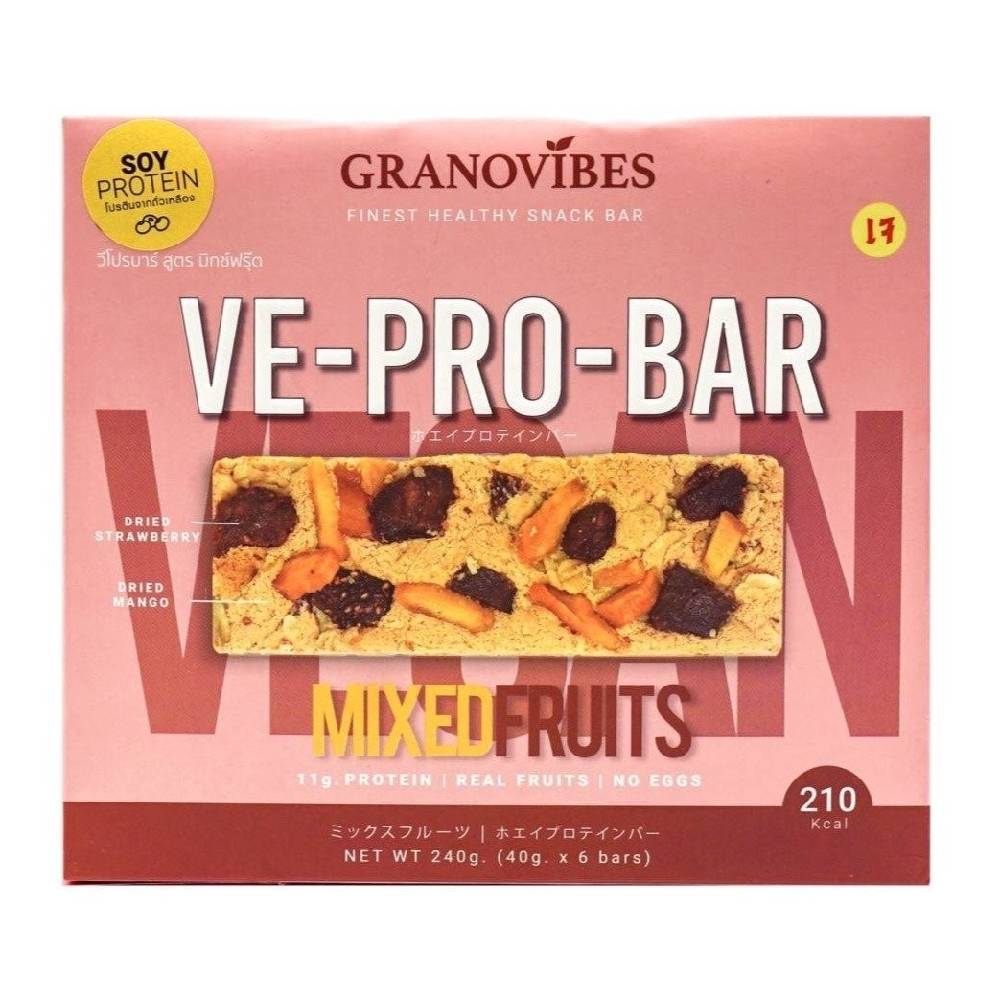Granovibes VE-Pro-Bar [Mixed Fruits] 40g x 6 - WERONE