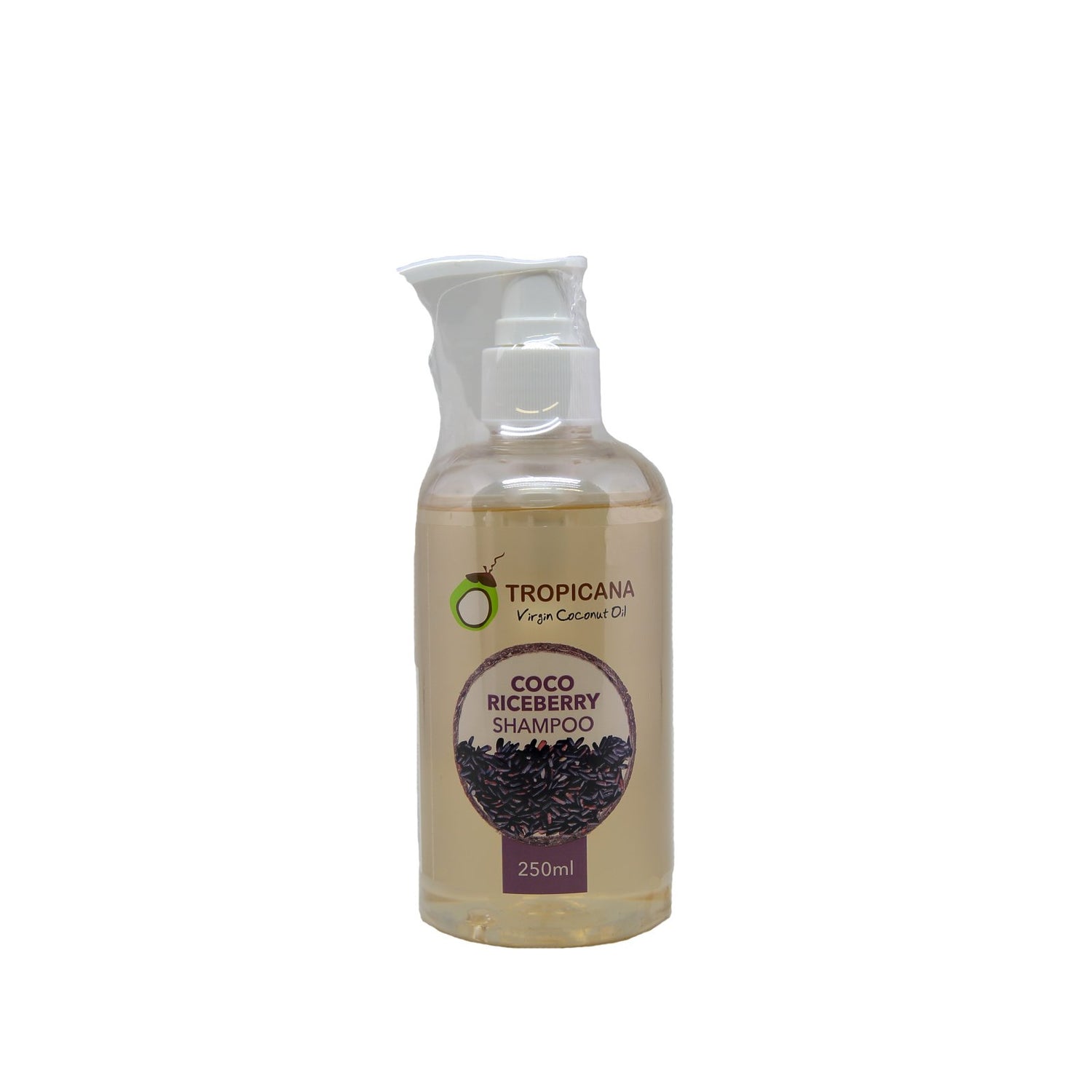 Tropicana Virgin Coconut Oil - Coco Riceberry Shampoo - 250ml [EXP 5 SEP 2020] - WERONE