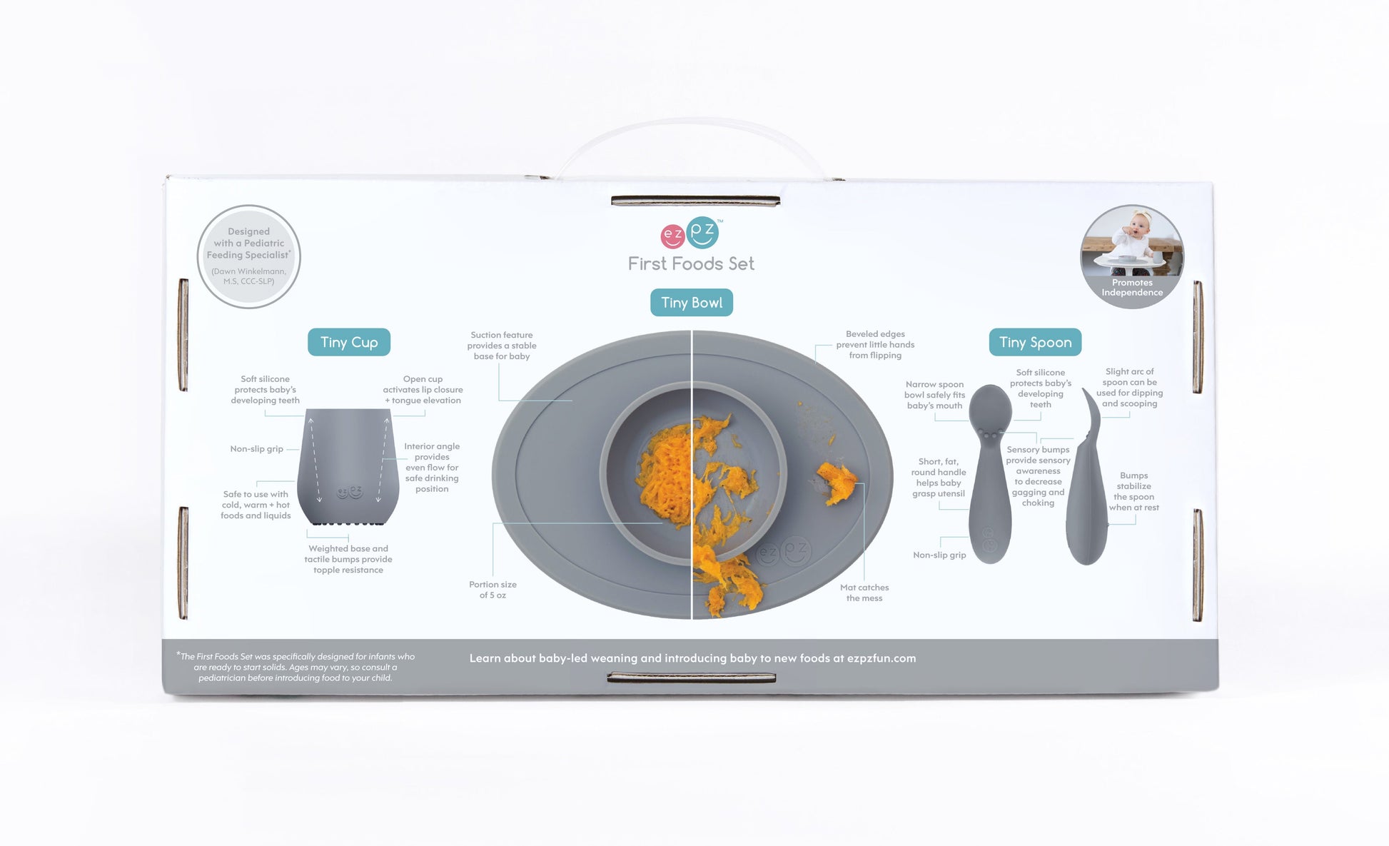 ezpz First Foods Set for 4m+ (More colours available!) - WERONE