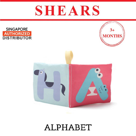 Shears Baby Cloth Book Toddler Learning Book Cognitive ALPHABET - WERONE