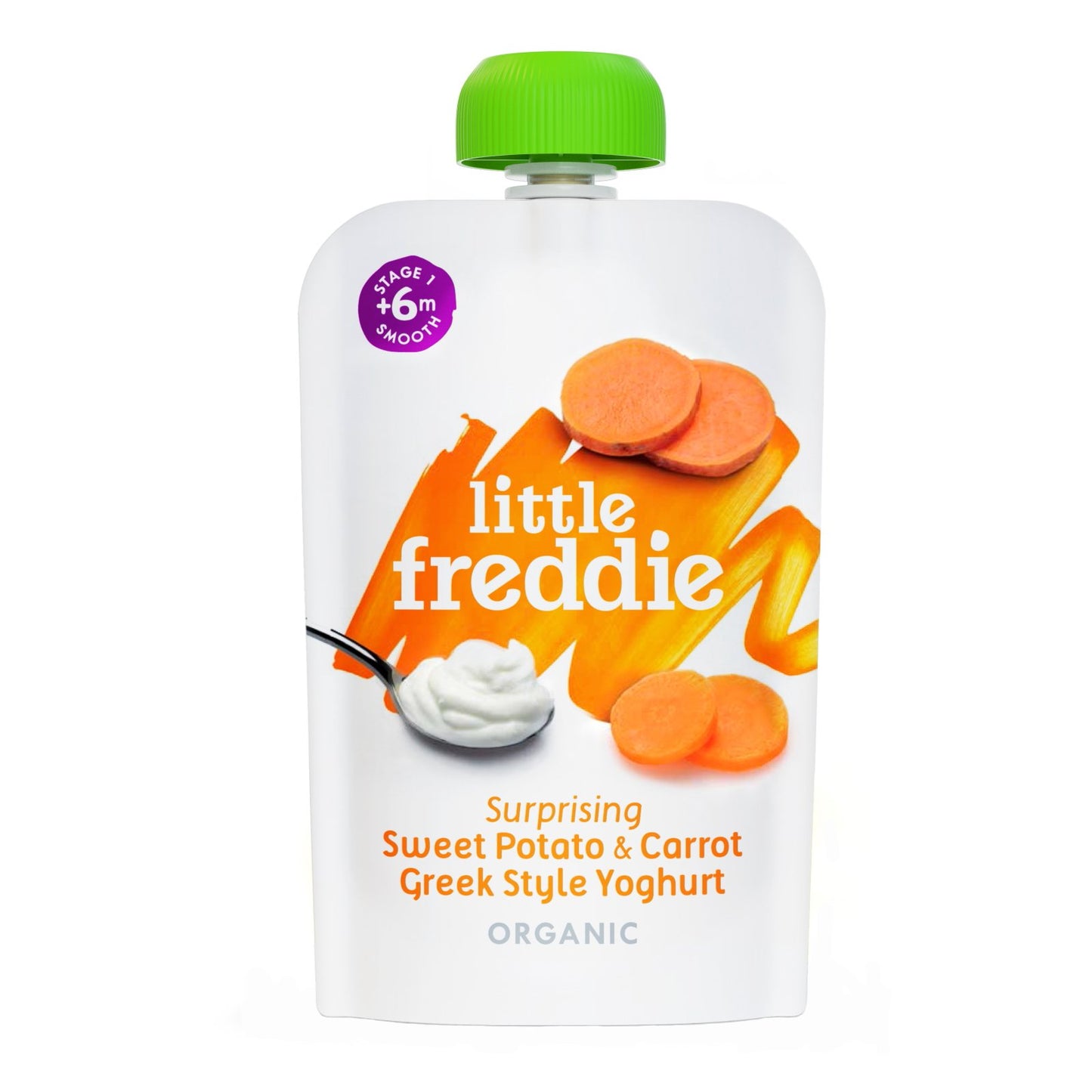 Little Freddie  Surprising Sweet Potato & Carrot Greek Style Yoghurt - 100g - WERONE