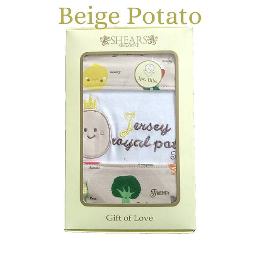 Shears Bib Exclusive Baby Bib 3 Pcs Set Yellow Potato SEBYP - WERONE