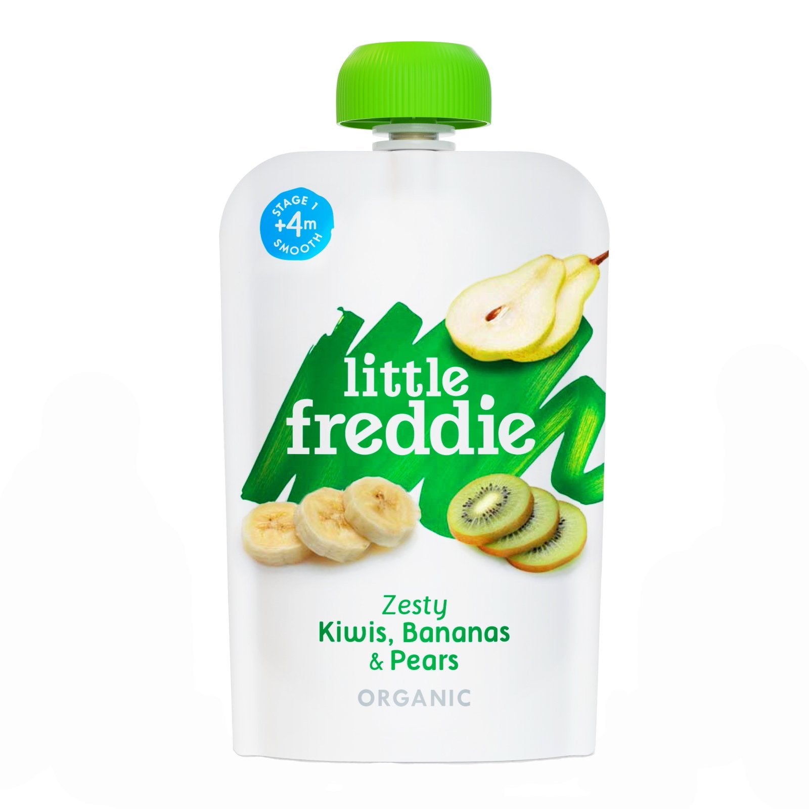 Little Freddie Fruit & Vegetables - Zesty Kiwis , Bananas & Pears - 100g - WERONE