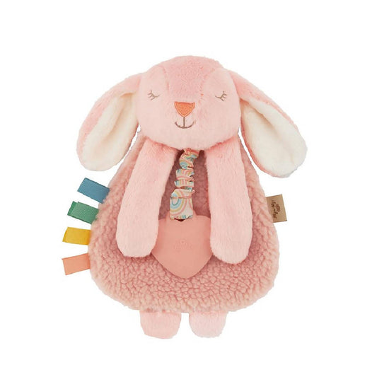 Bunny Itzy Lovey Plush with Silicone Teether Toy - WERONE