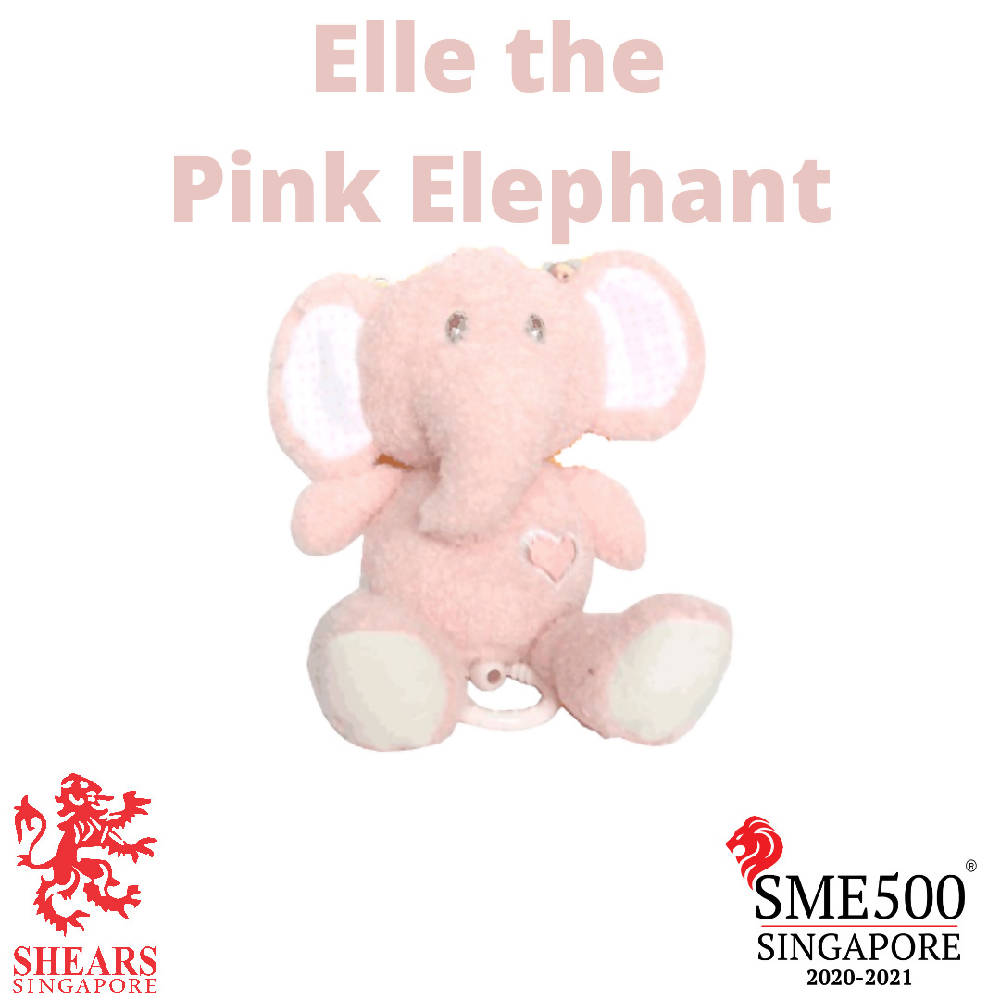 Shears PullString Elle the Elephant Musical Toy Pink SBFEP - WERONE