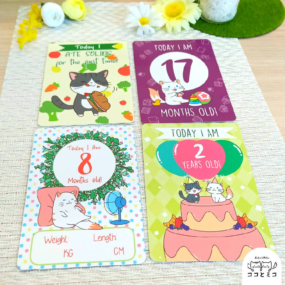 Koko & Miko Baby Milestone Cards - WERONE