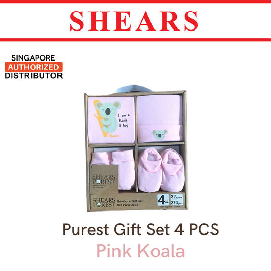 Shears Purest Gift Set 4 Pcs Toddler Clothing Gift Set Pink Koala - WERONE