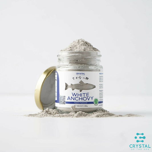 Crystal of the Sea - (20GR / 80GR) SFA Certified White Anchovy Food Powder / Whitebait Powder - WERONE