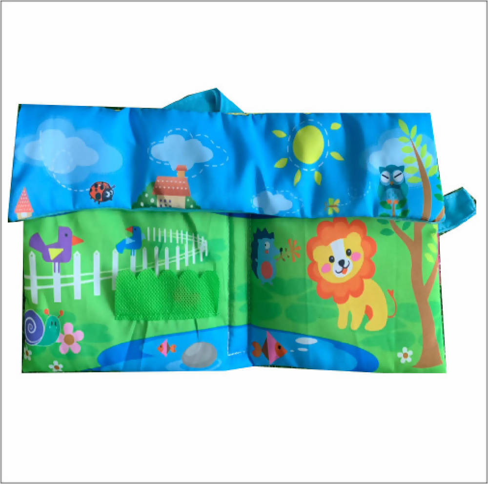 Shears Baby Cloth Book Puzzle Bushu SBYB4643 - WERONE