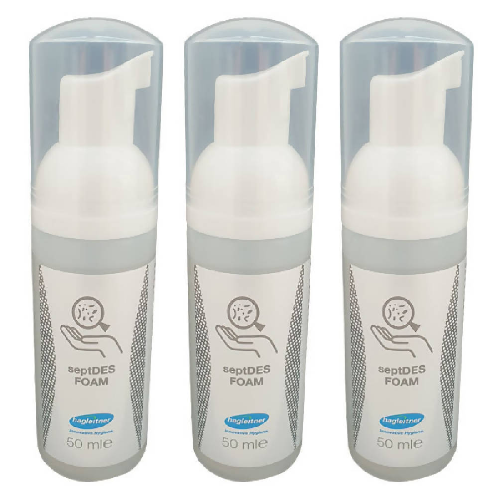 3 Btls Hagleitner septDES FOAM (Hand disinfectant recommended by medical professionals) - WERONE