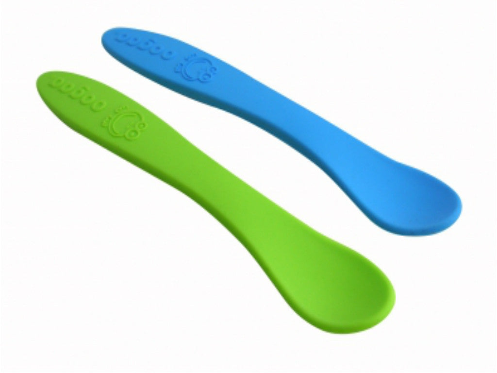 2 Pack Baby Spoons Blue & Green - WERONE