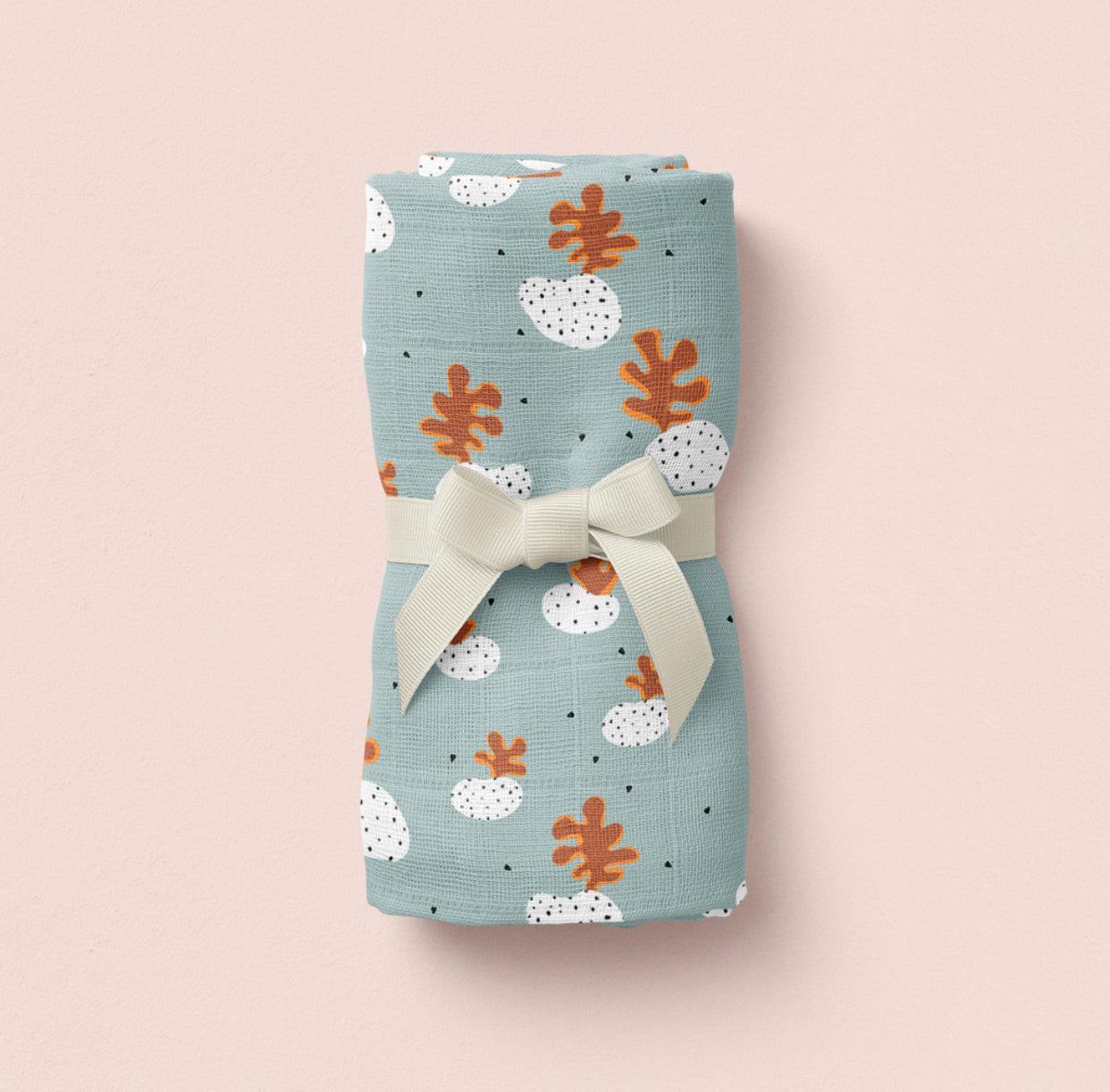 "Corals" Muslin Swaddle - WERONE