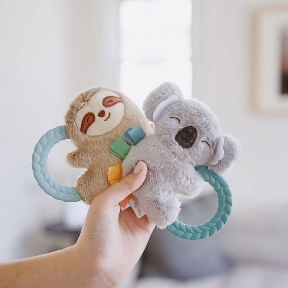 Ritzy Rattle Pal™ – Plush Rattle Pal With Teether - Sloth - WERONE