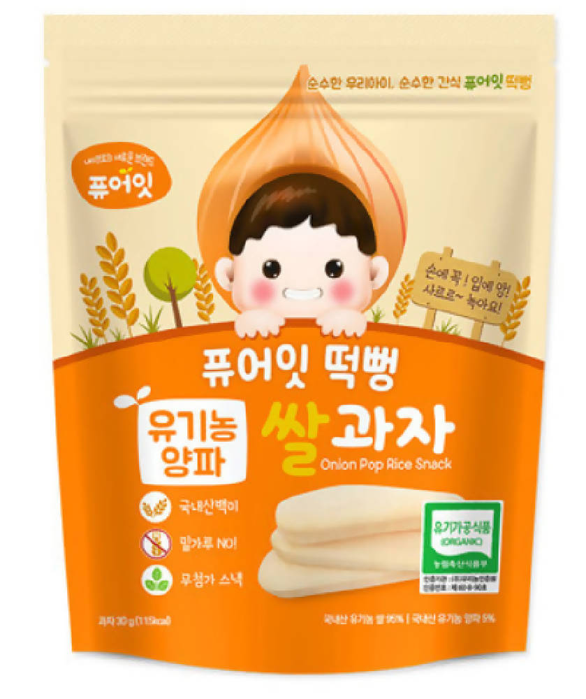 Pure-Eat Organic Pop Rice Cracker Snack 30g from Korea - WERONE