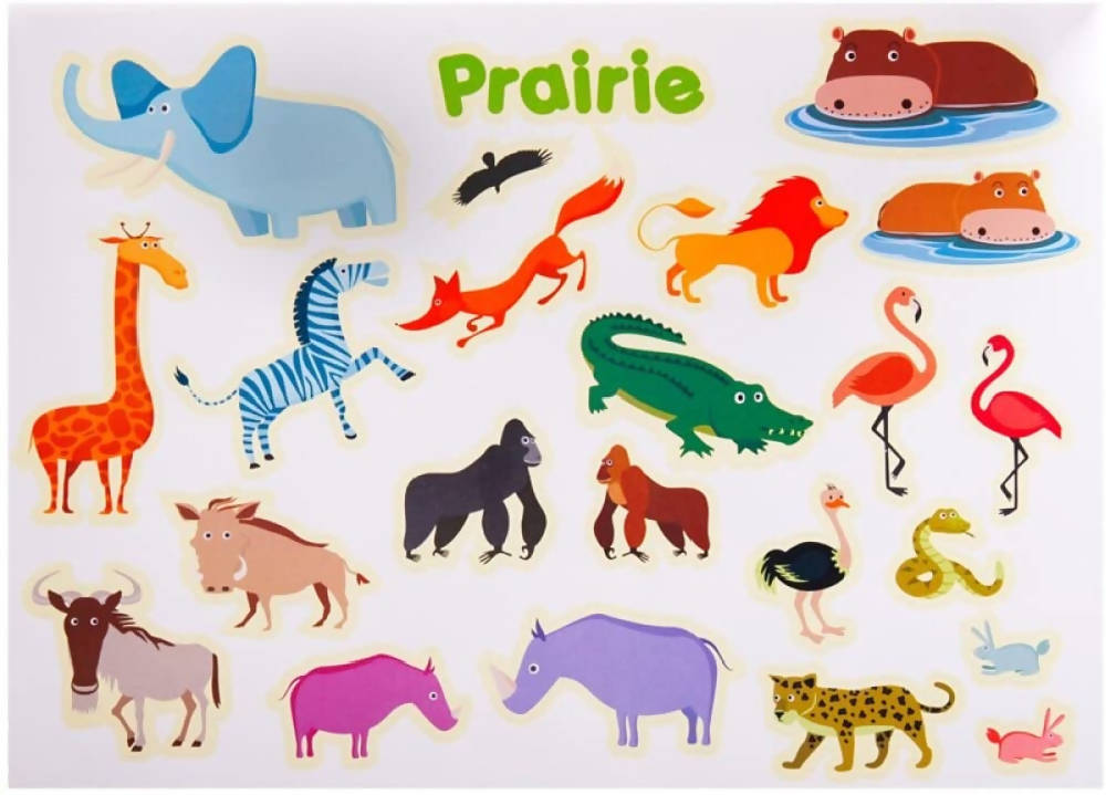 Jar Melo - Reusable Sticker Pad Set - Animal World - WERONE