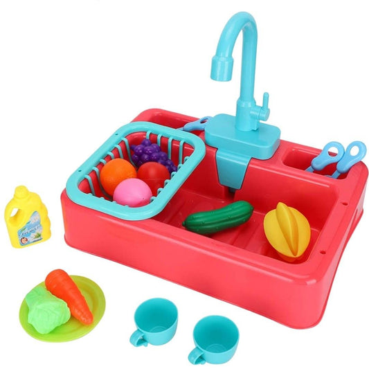 Kids Toys Pretend Play Wash Basin with Toys (Battery Operated) - WERONE
