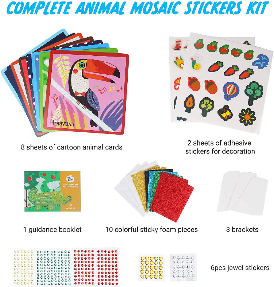 Jar Melo - Mosaics Craft Kit - Animal Homeland - WERONE
