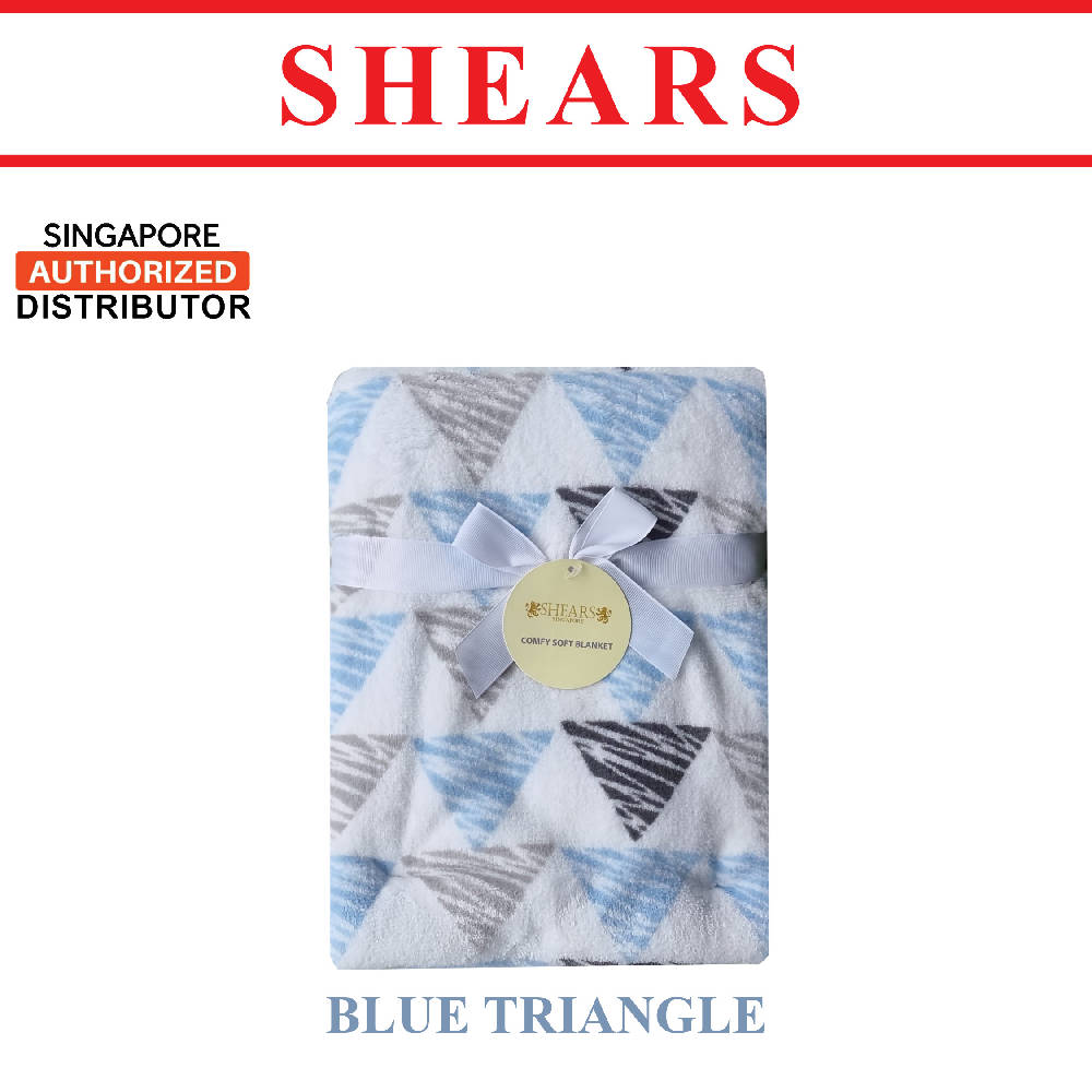 Shears Blanket Comfy Soft Blanket Blue Star - WERONE