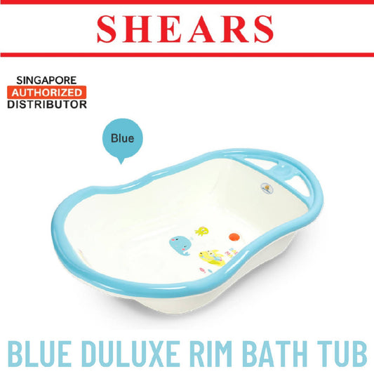 Shears Baby Delux Rim Bath Tub BPA Free Eco Friendly SBT3899 BLUE - WERONE