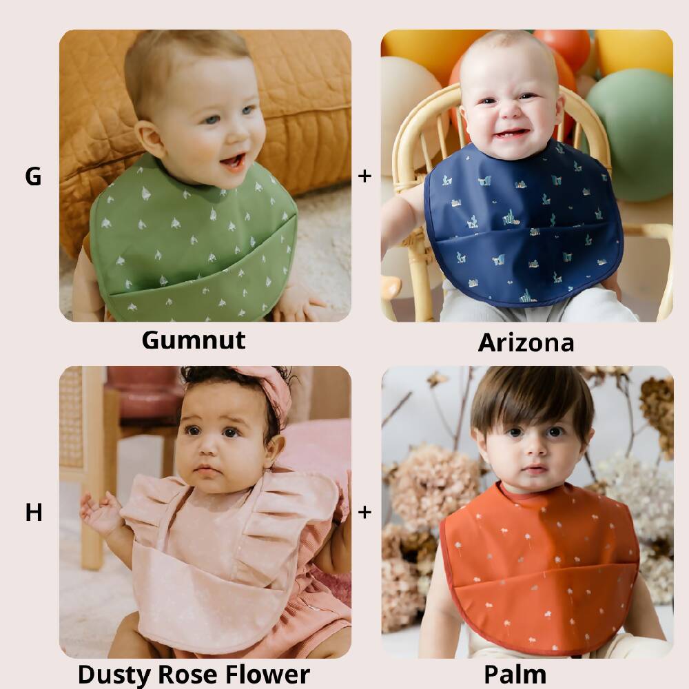 (2 Piece Pack) Snuggle Hunny Kids Waterproof Snuggle Bib