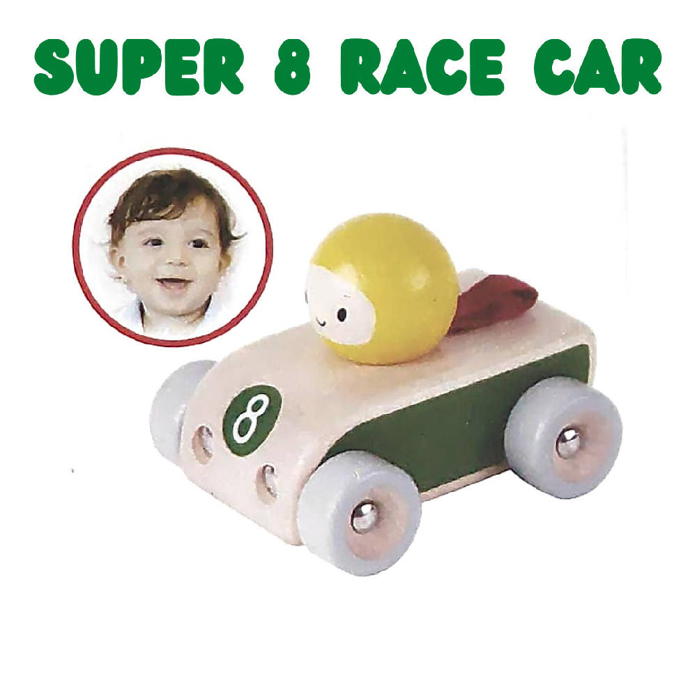 Shears Baby Toy Wooden Toy Space Car Super 8 Race Car SWTRC - WERONE