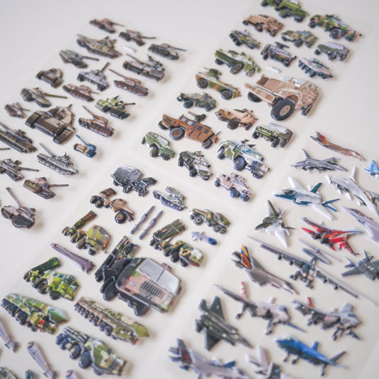 Military Puffy Stickers (Set of 4) - WERONE