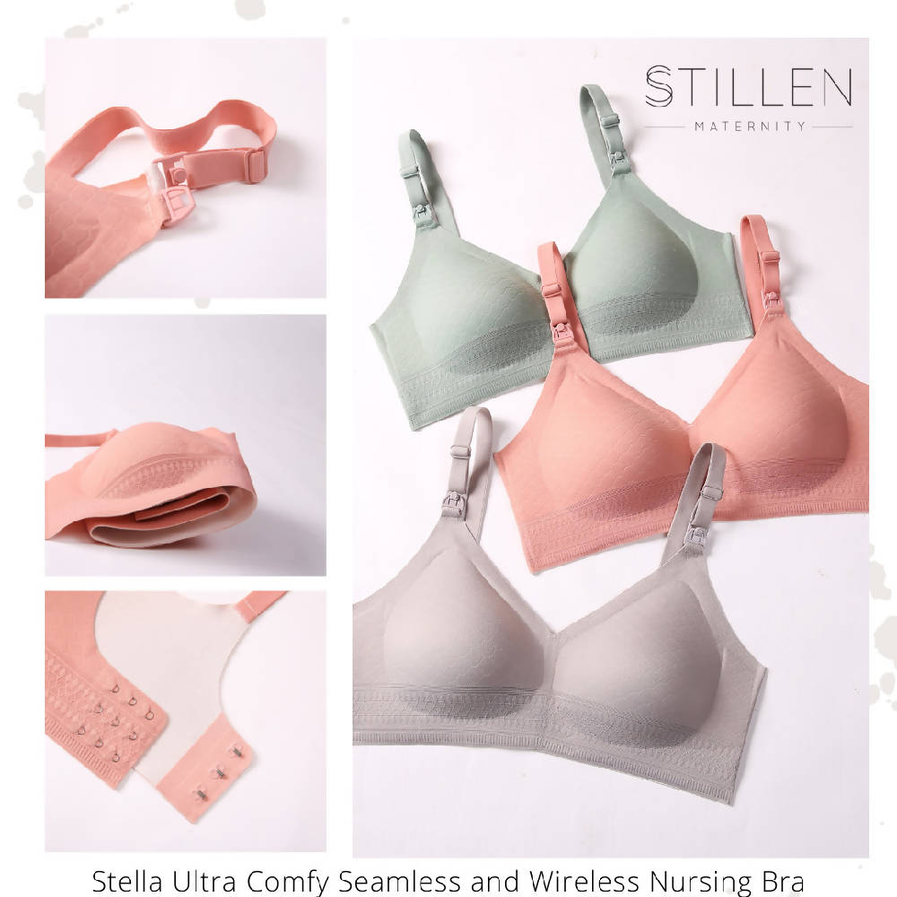 Stillen Maternity Micromodal Nursing Bra - Light Gray - WERONE